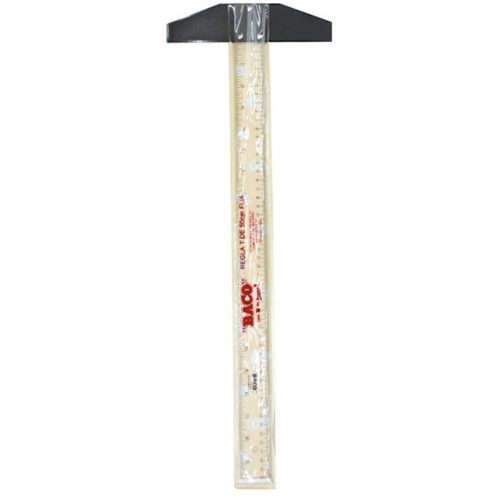 REGLA "T" DE PLÁSTICO CON GRADUACIÓN 50 CM BACO