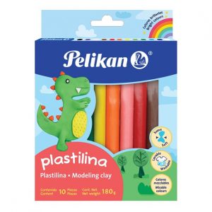 PLASTILINA CAJA PELIKAN 10PZ