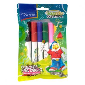 PLUMONES DIBUJO JUNIOR 6PZ