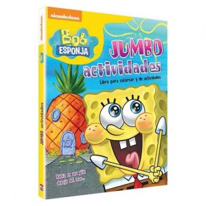LIBRO PARA COLOREAR JUMBO BOB ESPONJA