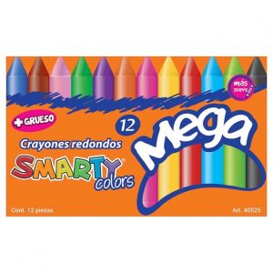 CRAYONES RED SMARTY MEGA 12PZ