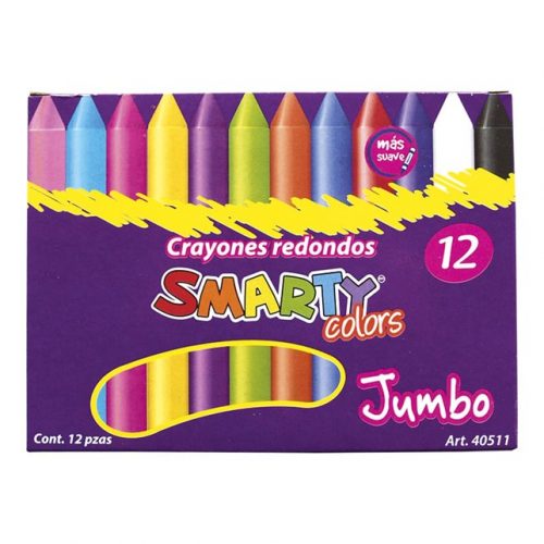 CRAYONES RED SMARTY JUMB 12PZ